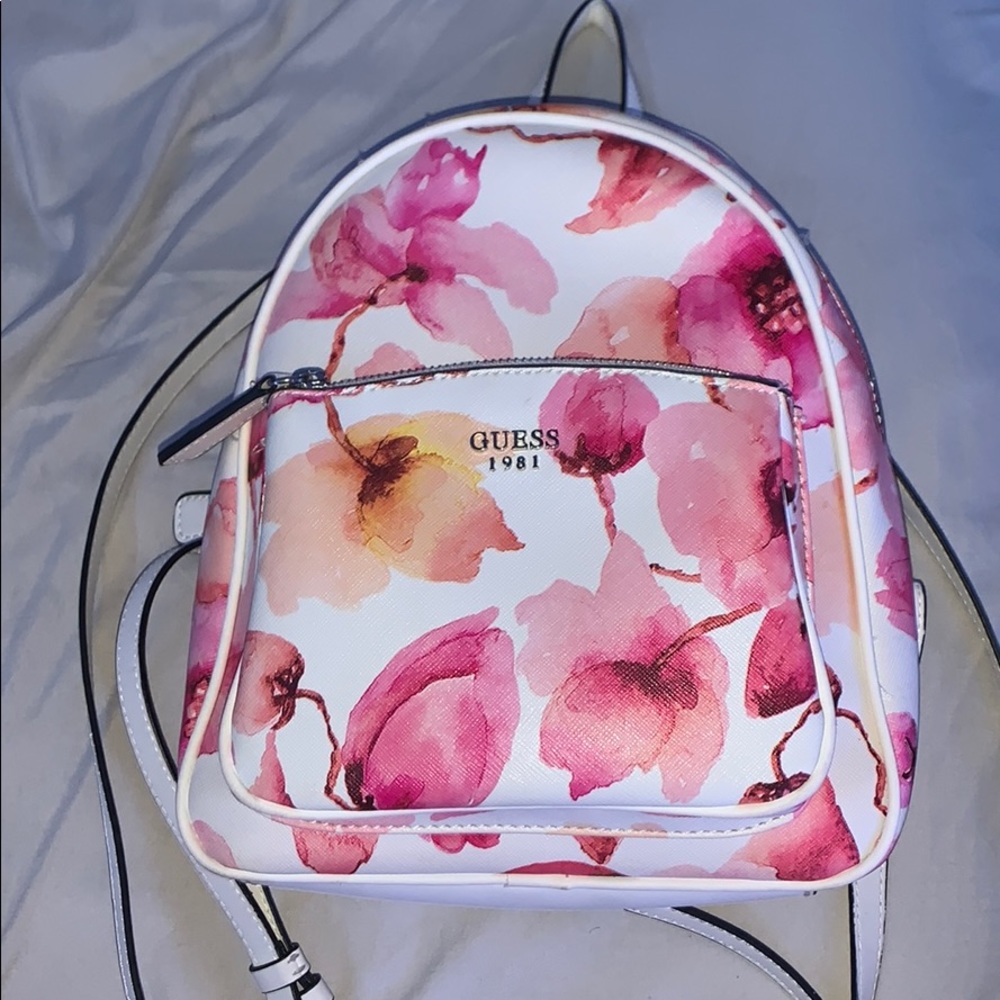 Guess Floral Print Backpack